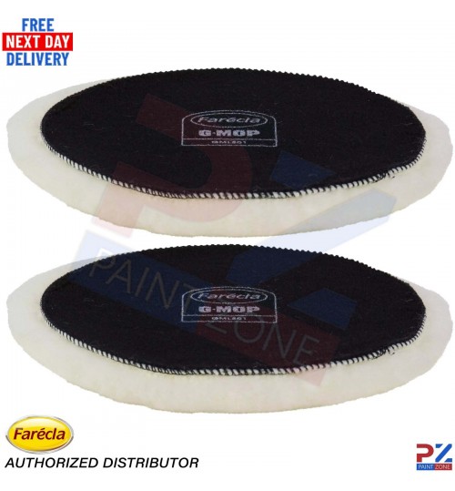 Farecla GML601 6" Lambswool Pads (2 Pack) – Hook & Loop Polishing Set