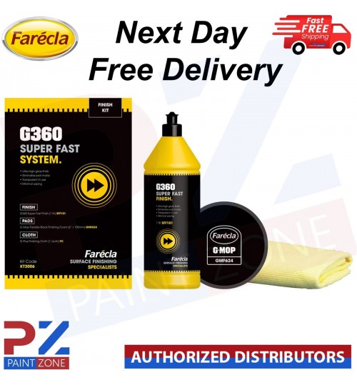G360 FARECLA SUPER FAST FINISH SYSTEM FINISH KIT -KT3006 POLISH AND PADS