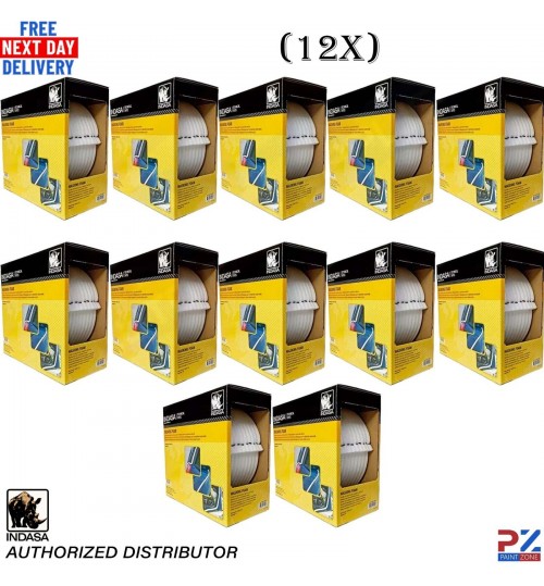 12X Indasa Rhyno Refinishing Soft Edge Foam Masking Tape 13mmx50m Roll 80C