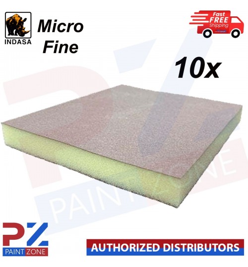 10X INDASA (595169) RHYNOSPONGE DOUBLE SIDED SPONGE AUTO MICRO FINE BEIGE