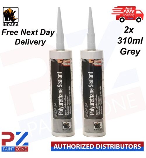 2x INDASA Polyurethane PU Sealant 310ml Grey - With Free Next Day Delivery