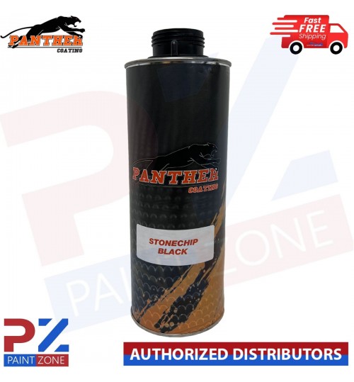 1X PANTHER COATING STONECHIP BLACK UNDERBODY 1 LITRE