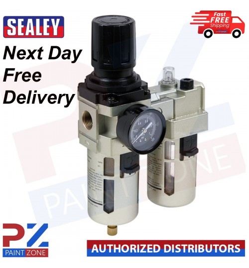 Sealey SA206 Air Filter/Regulator/Lubricator Max Airflow 105cfm