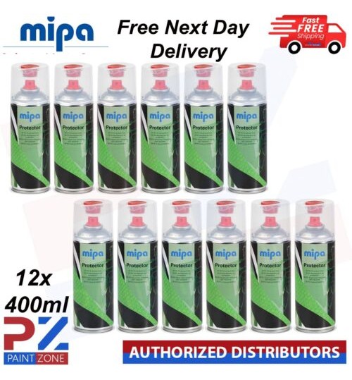 12x MIPA PROTECTOR 2K TOUGH TRUCK BED LINER raptor AEROSOL 400ML - BLACK