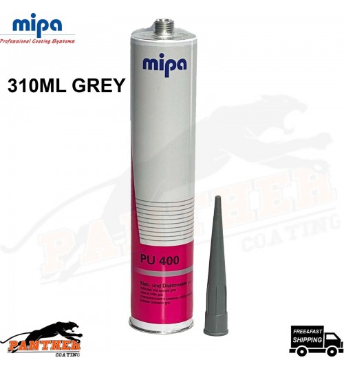 MIPA PU 400 Seam Sealer 310ml Grey Cartridge Adhesive Sealant Polyurethane