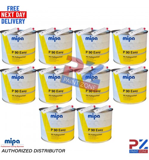 10X MIPA P90 EASY BODY FILLER 4KG - PE high build body filler including hardener